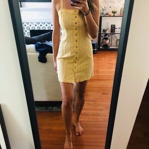 Yellow Striped Summer Dress